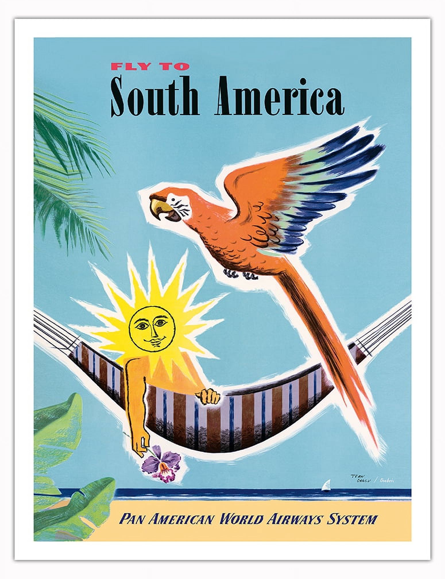 Fly to South America - Pan American World Airways - Vintage 