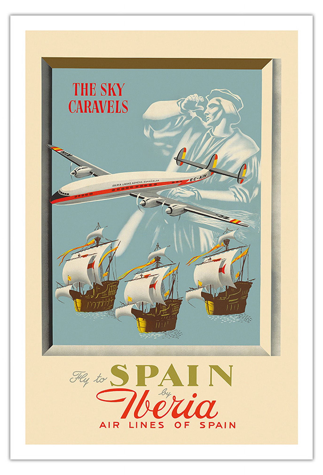 Fly To Spain By Iberia Air Lines Of Spain Christopher Columbus fly-to-spain-by-iberia-air-lines-of-spain-christopher-columbus