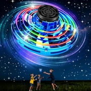 Flying Spinner Mini Drone, Hand Operated Hover Toy, UFO Fly Galexy Ball with 360° Rotating, LED Light for Indoor Outdoor, Christmas Birthday Gifts for 6 7 8 9 + Year Old Boys Girls, 1pc