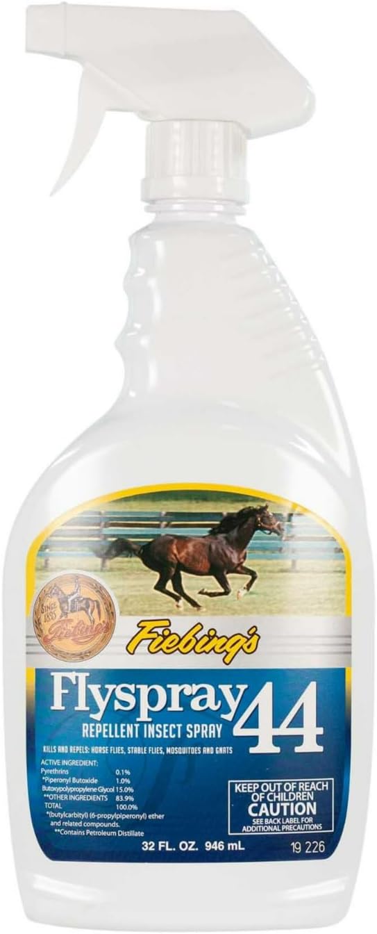 Fly Spray 44 (32 oz) Horse Fly Spray Insect Repellent Long Lasting
