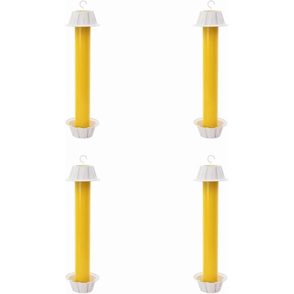 Fly Stick Sticky Fly Traps for Indoors and Outdoor Wasp Traps - Effective Pest Control 4 Pack