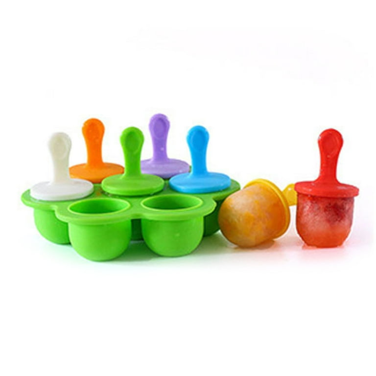 Ice Cream Maker Mold Ice Pops Mold Silicone Baby DIY Food Supplement Tools  Popsicle Mould Ice Cream Ball Maker