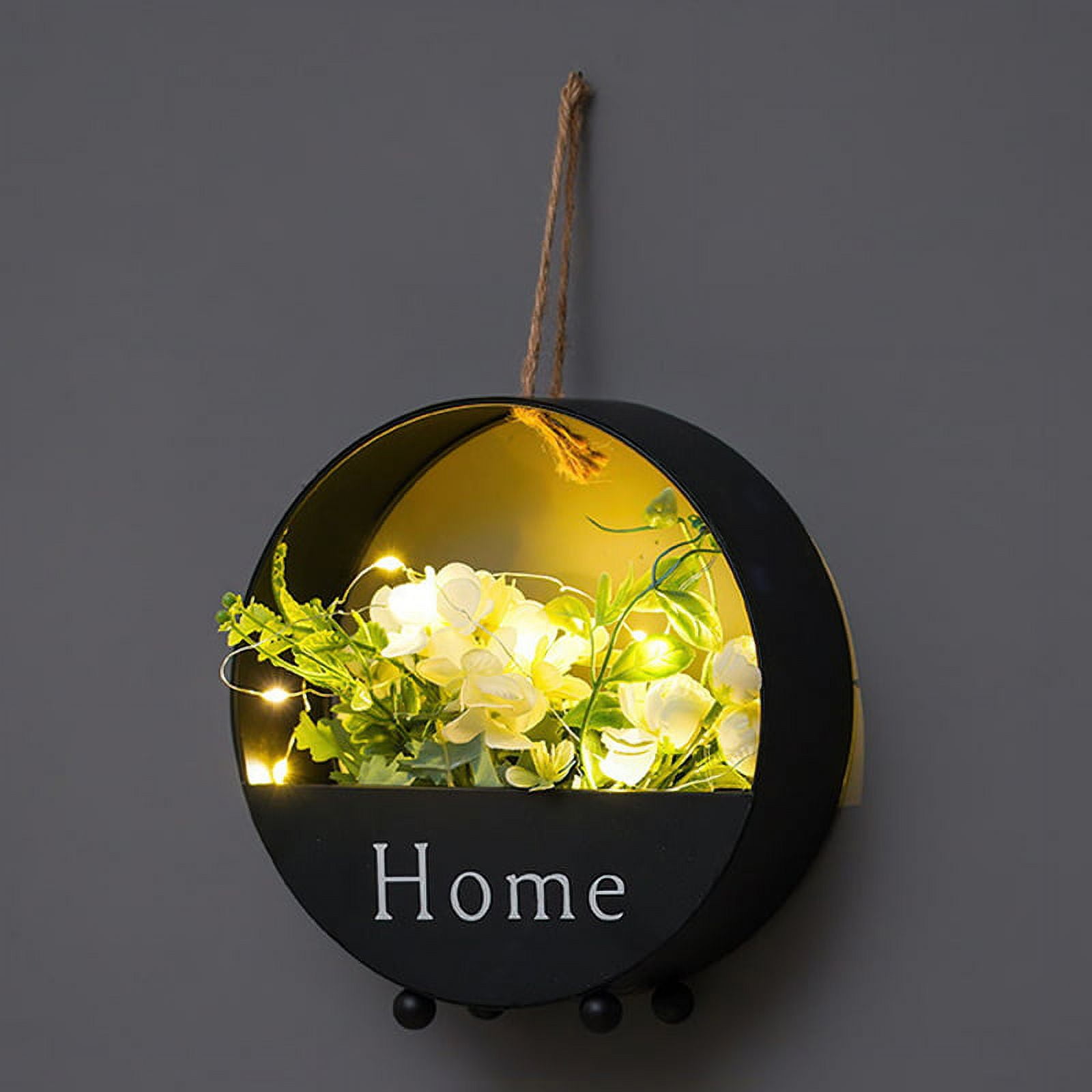 Fly Sunton Decorative Floral Wall Lamp Hanging Fairy Light Decor with