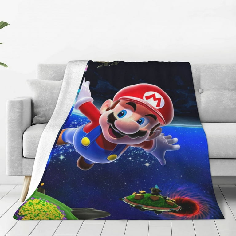 Fly Super Mario Flannel Blanket Cozy Ultra Soft Micro Fleece Throw Blanket 40