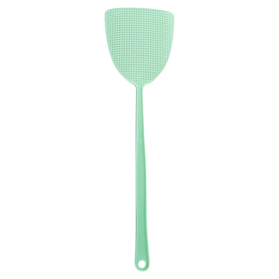 Fly Swatter,Plastic Manual Bug Swatter,Heavy-Duty Flexible Long Handle Flyswatter,4.72X17.52 inch Flexible Manual Fly Swatters,Plastic Flyswatter for Indoors Patio Garden and Outdoors,Green