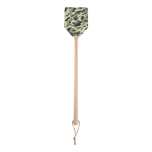 Fly Swatter With Wooden Handle Leather Bug Zapper Paddle With Hanging Rope For Indoor Outdoor Household Insect Pest Remover(-50Cm)