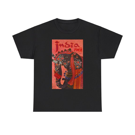 Fly TWA India 1960 Vintage US Travel Poster T-Shirt