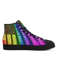 Fly The Pride LGBT High Top Canvas Shoes Sneakers Black Size 5 ...
