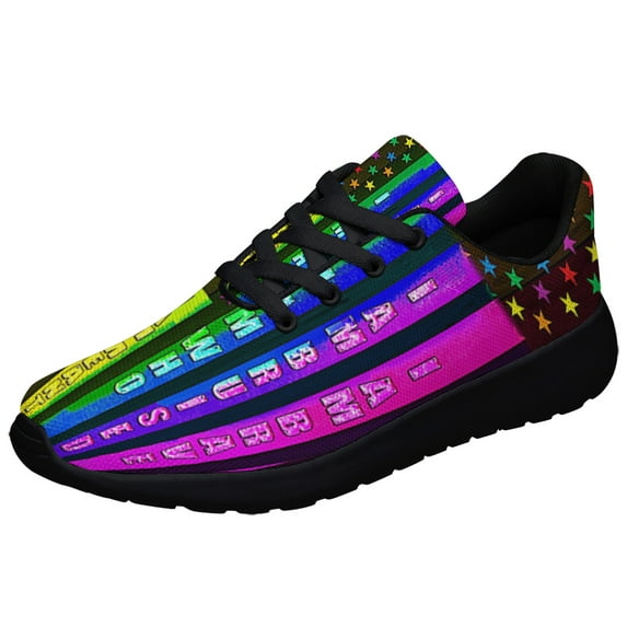 Fly The Pride LGBT Shoes Sneakers for Women Men Black Size 13