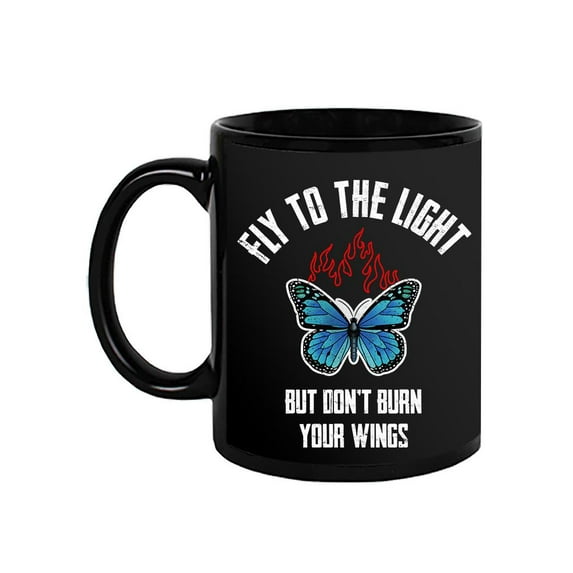 Fly To The Light, Butterfly Mug - Smartprints Designs,