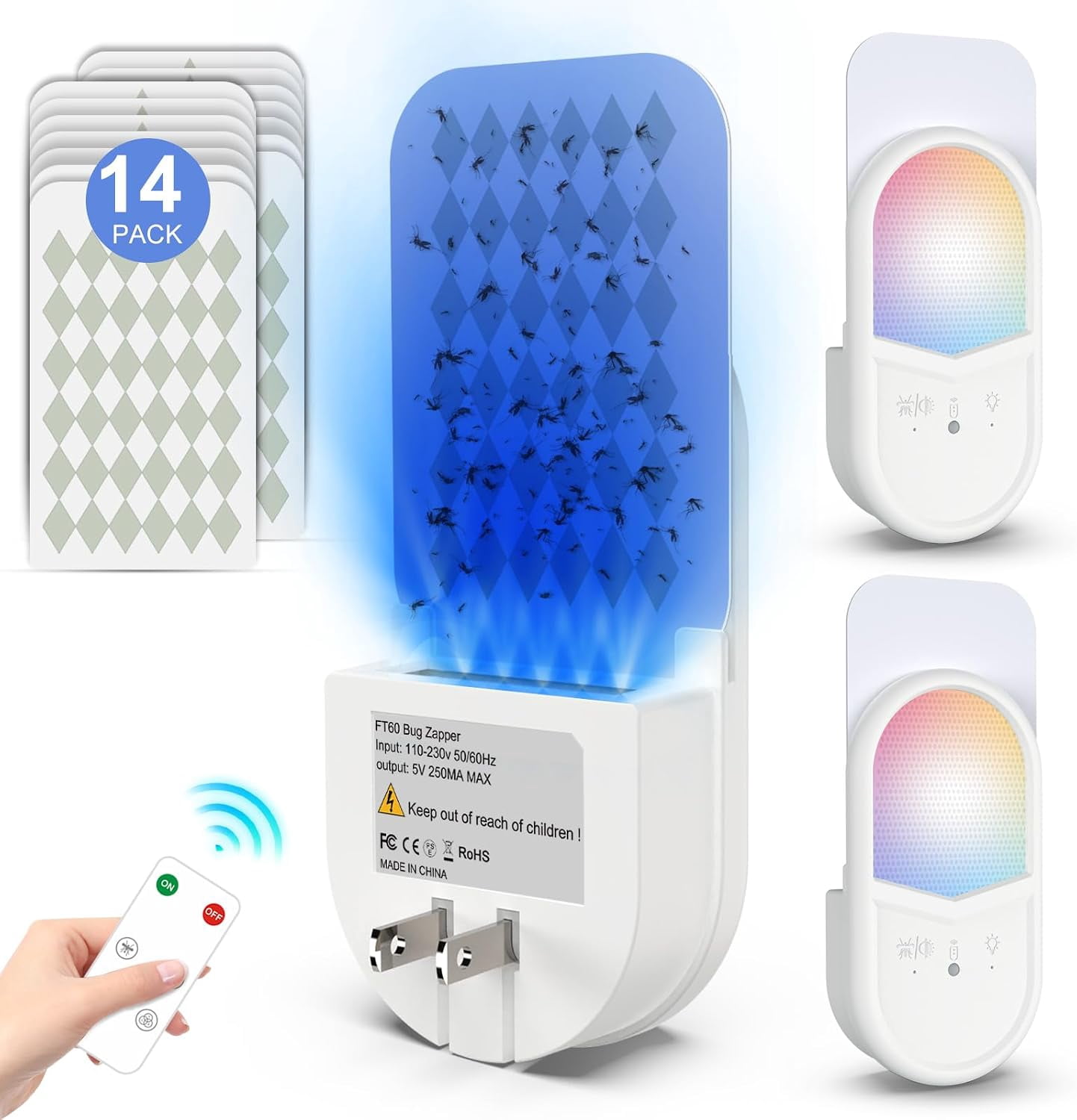 Gnatt Insect Fly Trap Indoor, Gnat Traps for House Indoor, Fruit Fly Trap,with 7 ...