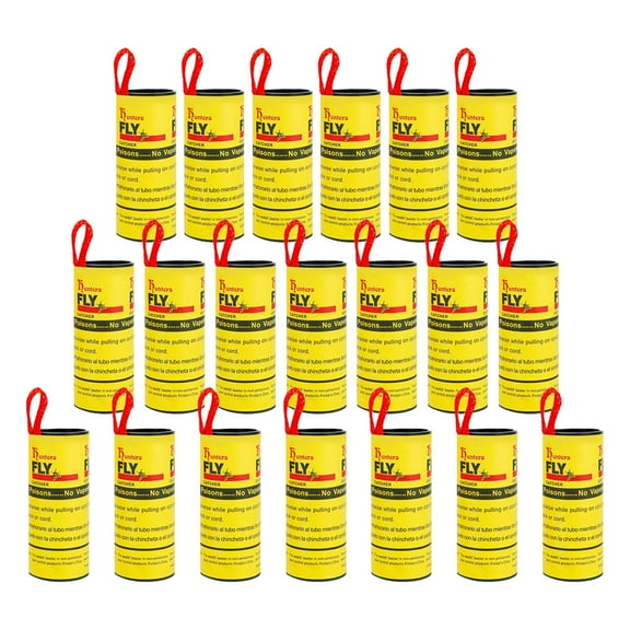 Fly Traps Ribbon for Indoor, 20 40Pack Indoor Sticky Fly Catcher Roll, Super Thick Glue Fly Catching Supplies for Orchard, Home, Garden, and Kennel