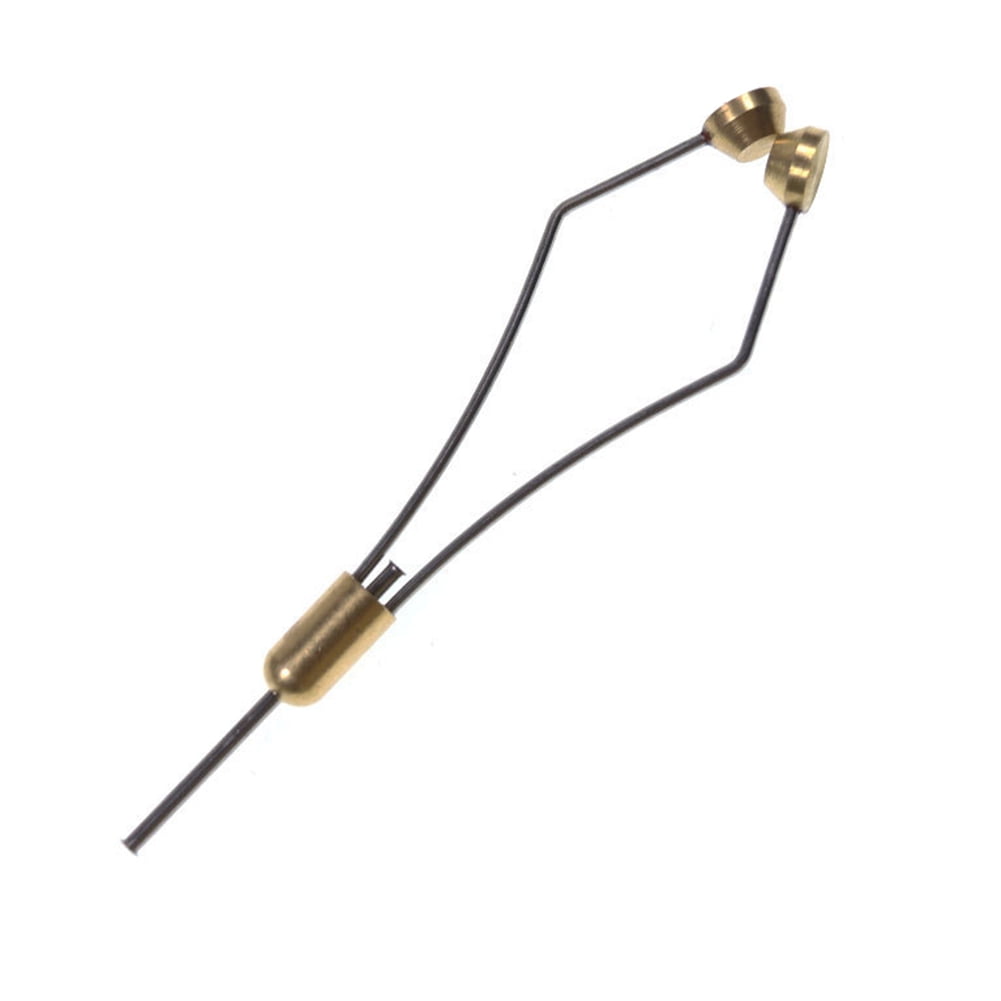 Megrez Sport Fly Tying Bobbin Holder - Stainless Steel & Brass Fishing Tool With Threader