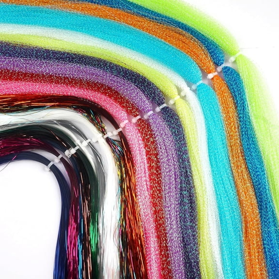 Fly Tying Materials 10 Colors Crystal Flash Flashabou Tinsels Flash Flies Fly Fishing Line Dry Flies Jig Tying Fishing Lure Making Supplies