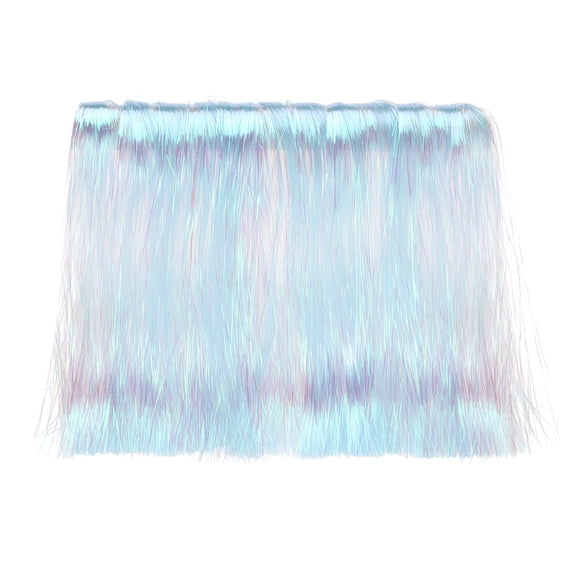 Fly Tying Materials, Crystal Flash Line Fly Tying Material Holographic Flash Sparkle Dry Streamer Tube String 20 Pcs & 12" & Light Blue for (Fishing Jig/Streamer Lure Making)
