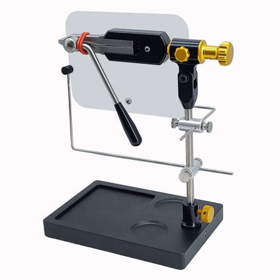 Fly Tying Station Tieing Tool with Bobbin Threader 360 Rotating Fly Tying Vise
