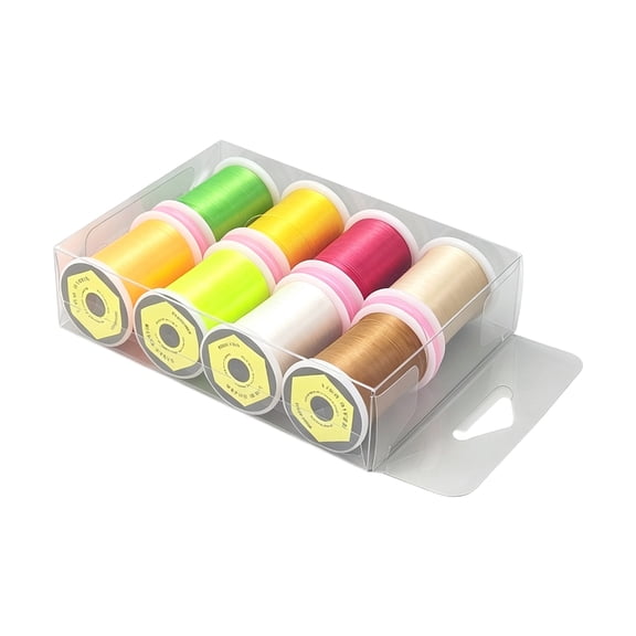 Fly Tying Thread Assortment, 8 Roll Synthetic Set for Winding