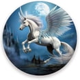 thumbnail image 1 of Fly Unicorn Moon Coasters Absorbent Moisture Non-Slip Drink Coaster Ceramic Stone with Cork Base Desktop Protection Prevent Furniture Damage 2PCS Home Decor, 1 of 6