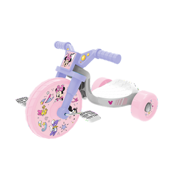 Fly Wheel Minnie Mouse Junior Cruiser Tricycle with 10 inch Front Wheel Child 2 to 4 Years
