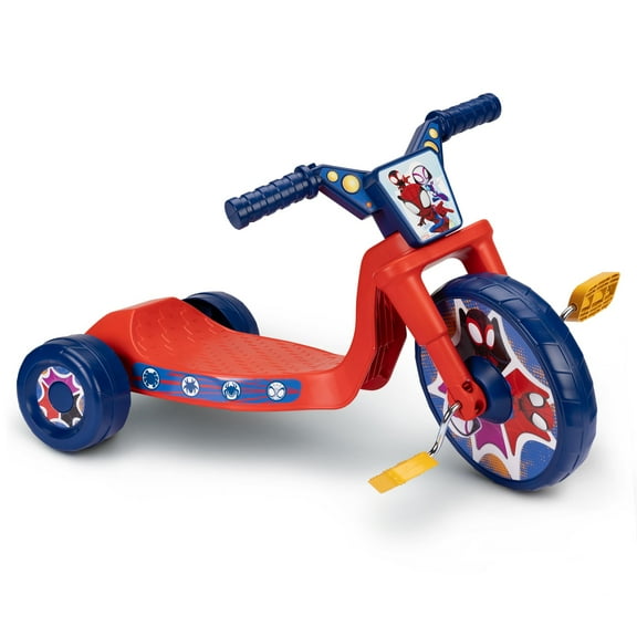 Fly Wheel Spider-Man Junior Cruiser Tricycle with 10 inch Front Wheel Child 2 to 4 Years
