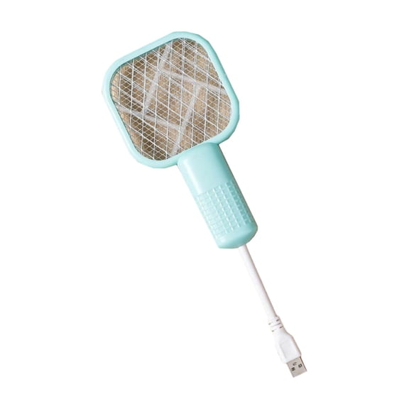 Fly Zapper Indoor Electric Bug Catcher Multi Functional Mini Electric Swatter Mosquito Killer Lamp,Rechargeable Flying Insect Killer 9.7cm*17cm 1pc