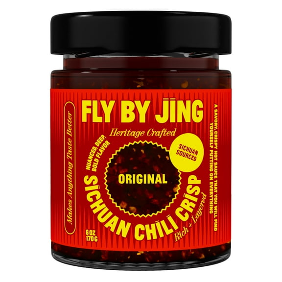 Fly By Jing Authentic Sichuan Chili Crisp Hot Sauce - Vegan, All Natural, No MSG