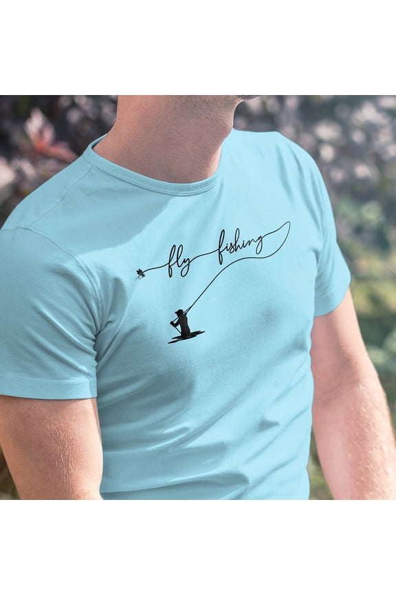 Fly fishing shirt - fly fishing t shirt - fishing shirt - fishing t shirt - fly casting - wading - wade fishing - mens t shirts, Unisex T-Shirt