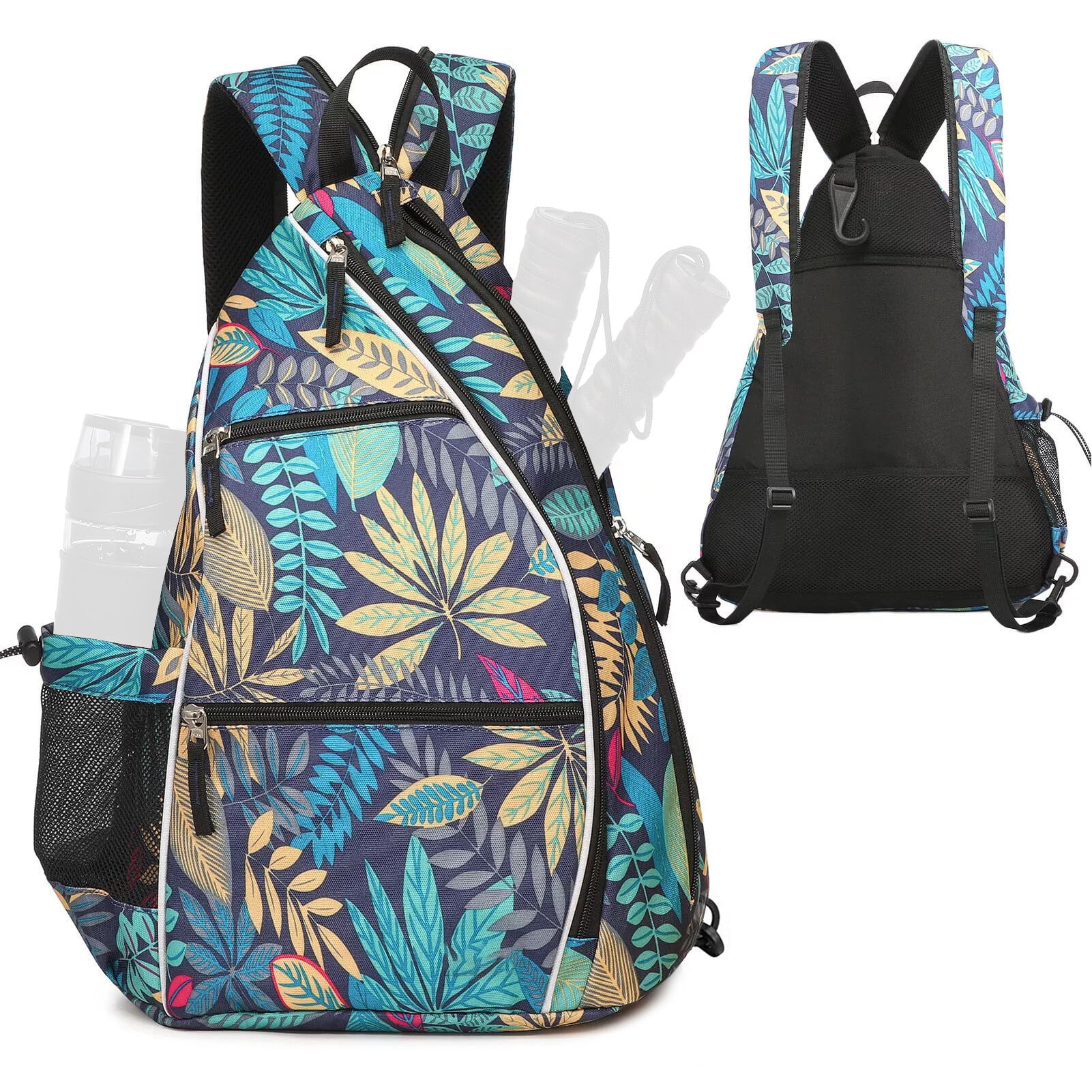 FlyFlise Pickleball Backpack Adjustable Sling Bag Tennis Racket Bag for Pickleball Tennis Badminton