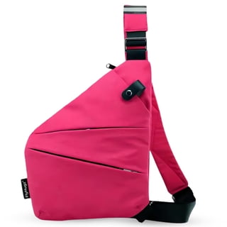 FlyHugz Anti-Theft Crossbody Sling Bag for Travel, Pink