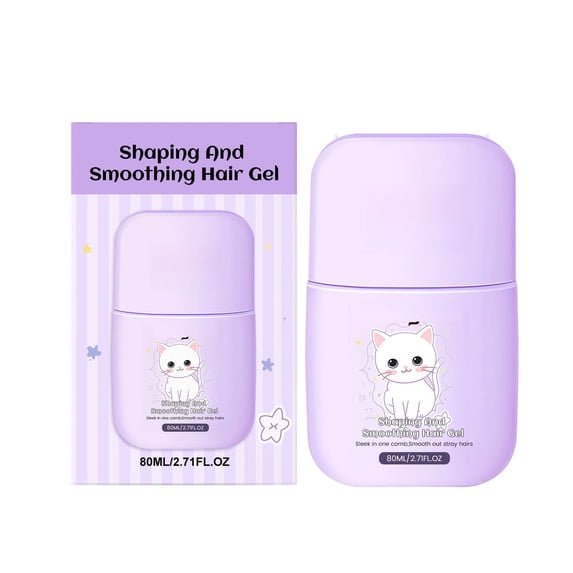 Flyaway Hair Taming Comb Stick for Frizz Control, Smoothing Edge Wax Pen for Baby Hairs, Non Sticky Finishing Tool for Neat Ponytail, 80ml Bottle for On the Go Styling