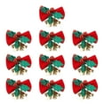 Flybaeast Hangs Jingle Bells Christmas Bows Crafts Christmas Mini Bows