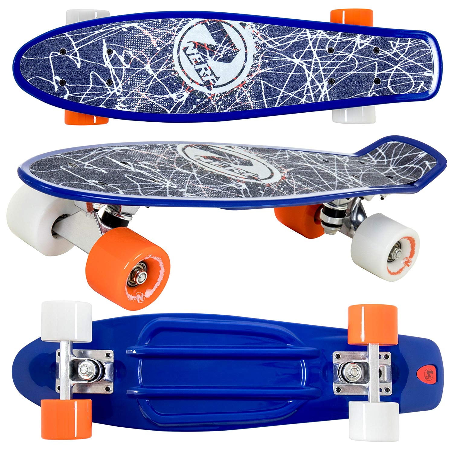 Flybar Plastic Cruiser Skateboard - Non-Slip Deck - Walmart.com