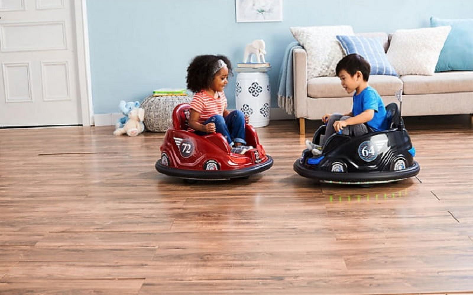 Flybar Electric Bumper Cars, 6Volt Battery Powered, 2 Pack with