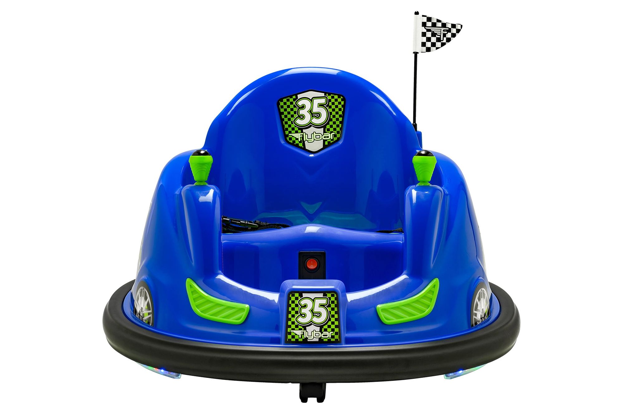 Flybar 6 Volts Bumper Car, Battery Powered Ride on, Fun LED Lights, Includes Charger, Blue - image 1 of 10
