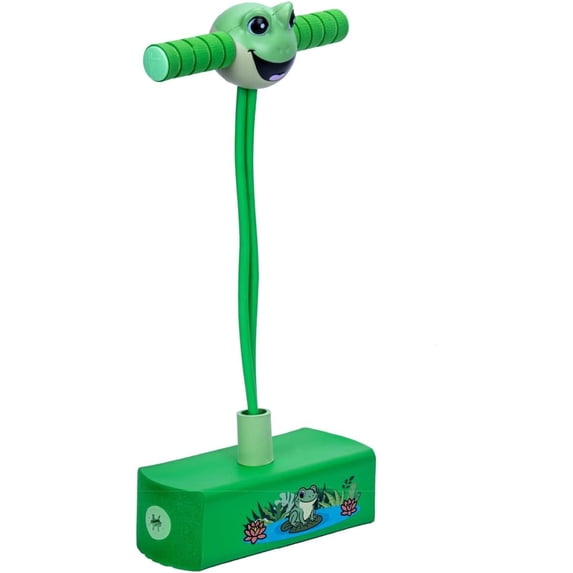 Flybar My First Foam Pogo Jumper for Kids, Screen-Free Active Foam Pogo Stick w/ Squeak, Indoor Outdoor Bungee Hopper Toy for Balance & Coordination, Bouncy, Supports 250 lbs, Football Helmet, Ages 3