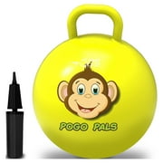 Flybar Hopper Ball for Kids - Bouncy Ball with Handle, Durable Bouncy Balls, 125lbs, Ages 3+, Monkey, S