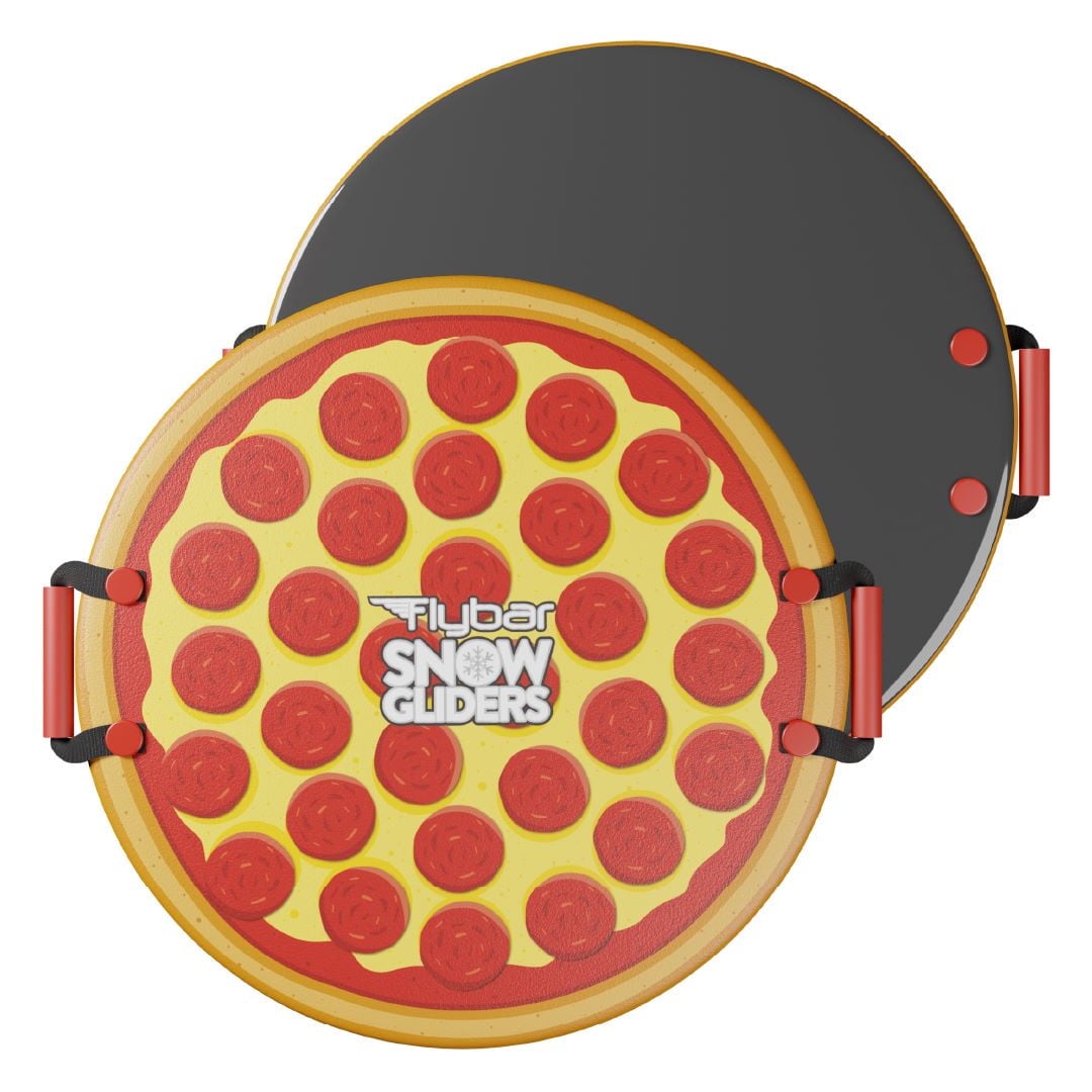 Flybar Kids 26” Pizza Foam Saucer Disc Snow Sled for Kids Flybar Kids 26” Pizza Foam Saucer Disc Snow Sled for Kids