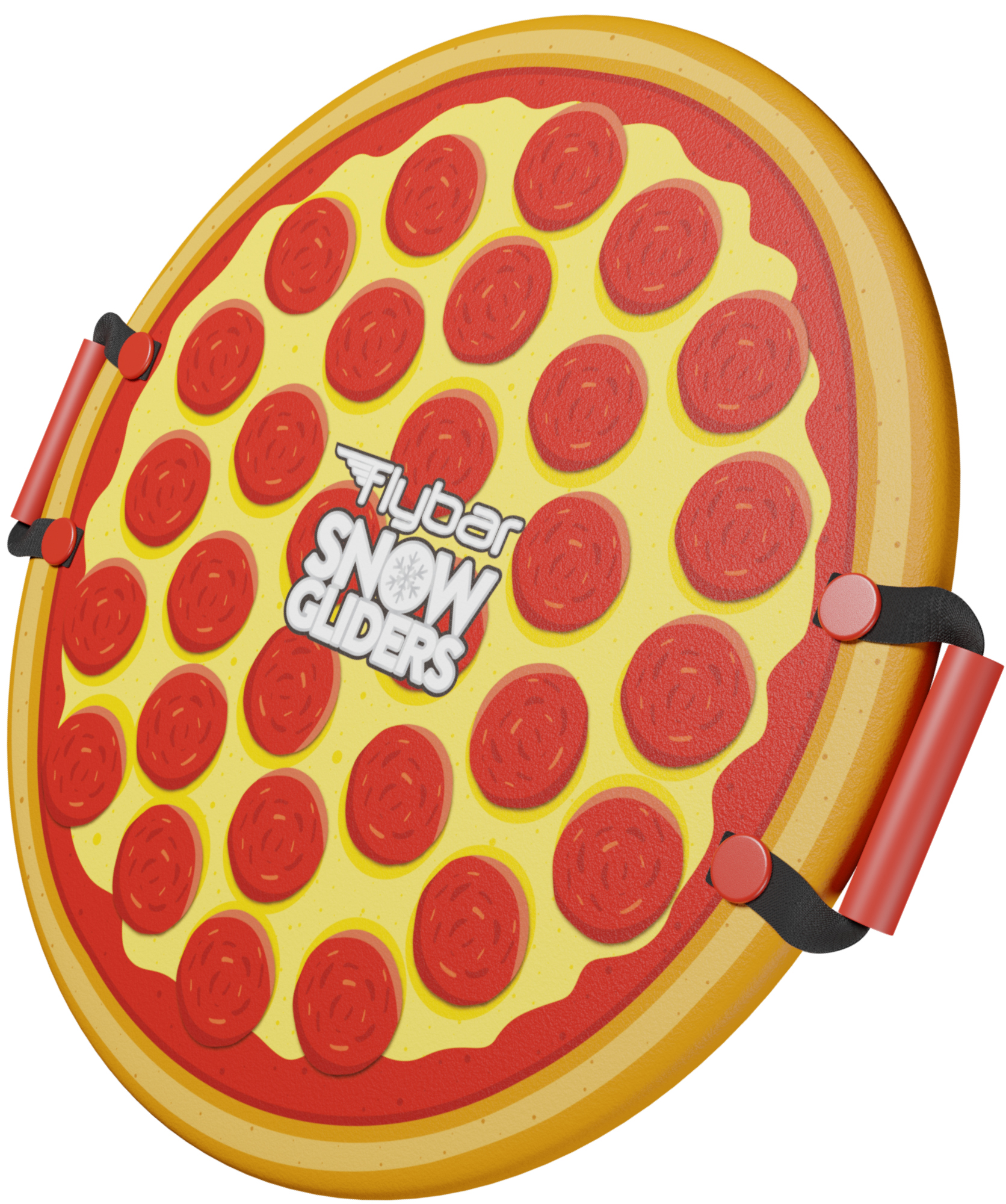 Flybar Kids 26' Donut Foam Saucer Disc Snow Sled for Kids with Slick