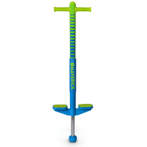 Flybar Maverick 2.0 Foam Pogo Stick for Kids Ages 5 , 40 to 80 lbs, Outdoor Kids Toys, Green/Blue