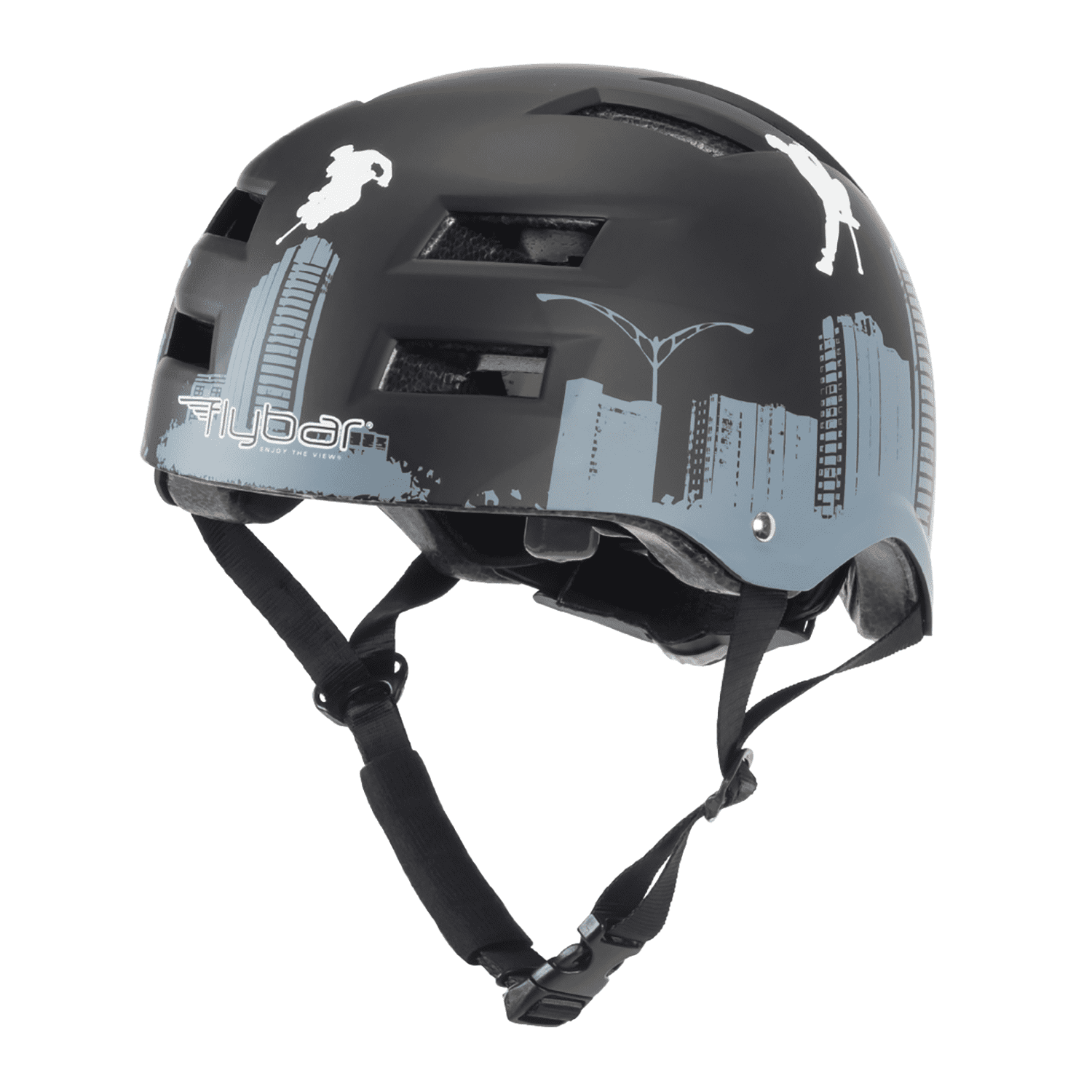 Flybar Multi Sport, Skateboard and Bike Helmet, for Kids and Adults, Ages 6+, Flyscraper, S/m