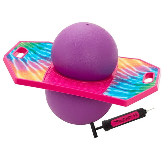 Flybar Pogo Trick Ball for Kids, Trick Board for Boys and Girls Ages 6 and Up, Tie Dye