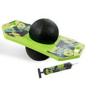 Flybar Pogo Trick Ball for Kids، Trick Board for Boys and Girls Ages 6 and up، Green