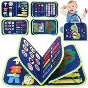 Flybay Busy Board, Montessori Toys for 1-4 Year Old Boys, Educational Learning Toys for Learning Fine Motor Skills, Christmas Birthday Gifts
