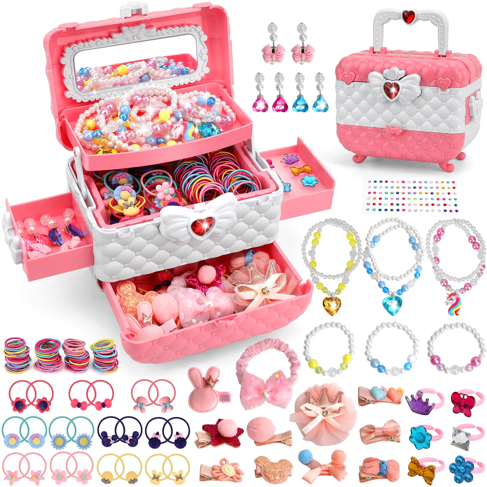 Flybay Kids Jewelry for Girls, Toys for Girls Ages 3 4 5 6 7 8 9 10 ...