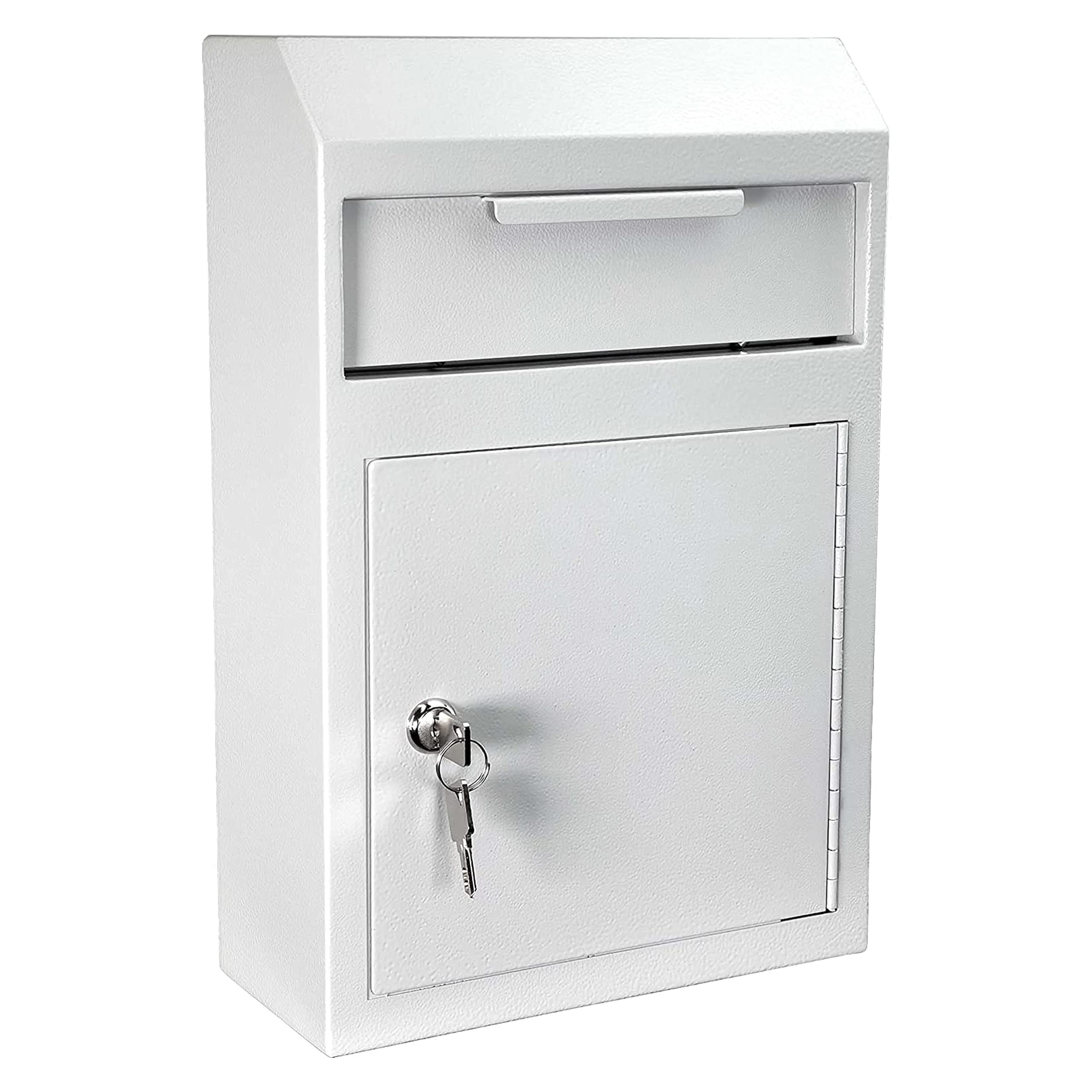 Flybold Locking Key Drop Box with Mail Slot for Business Wall Mounted