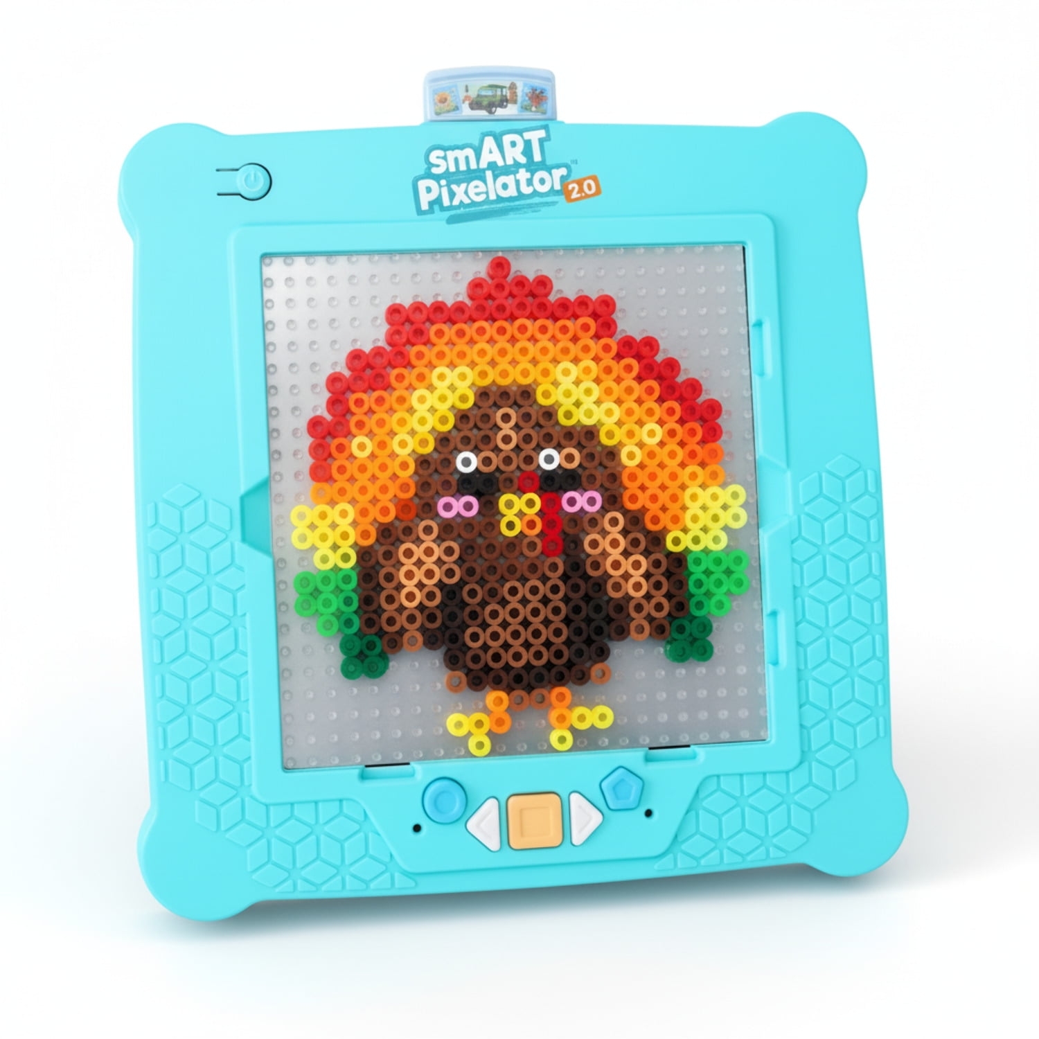 Flycatcher Smart Pixelator 2.0 LED Pattern Guide for Fuse Bead Crafts, 2D & 3D Designs, Free App-Connected STEAM Toy, Ages 7+