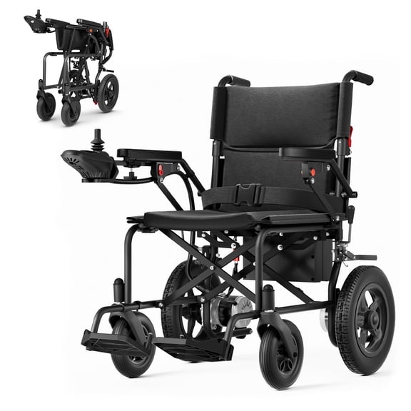 Flycity Electric Wheelchairs for Adults, Foldable Lightweight, 15 Miles Travel Range, Max Support 330 LBS, 500W Brushless Motors Power Motorized for Seniors