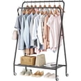 thumbnail image 1 of Flycity Metal Clothes Garment Rack, Portable Clothing Racks for Hanging Clothes with Wheels, Easy Assembly for Bedroom, Entryway, Laundry, 1 of 8