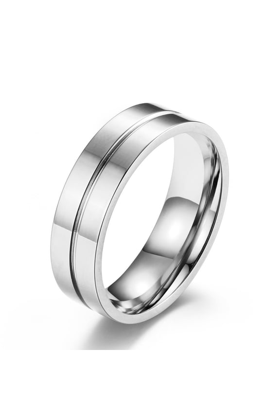 Men Wedding Band Titanium Steel Men Rings Engagement Rings for Men Size 8