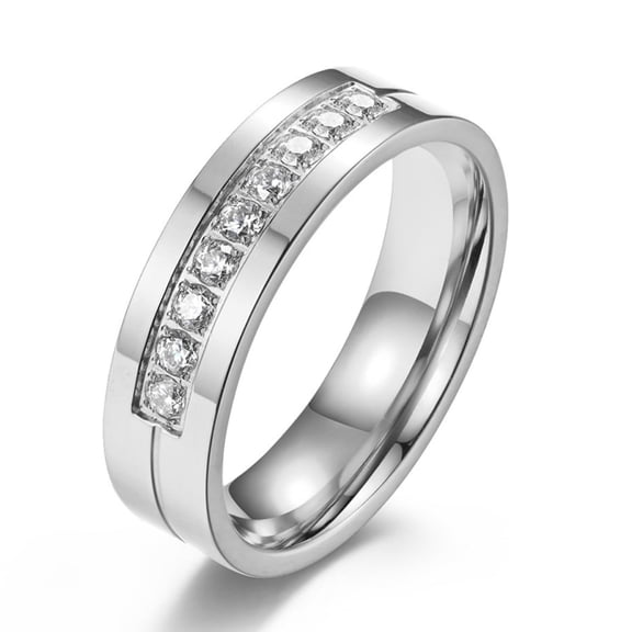 Flydeer Men Wedding Band Titanium Steel Men Rings Engagement Wedding Rings for Men Size 9